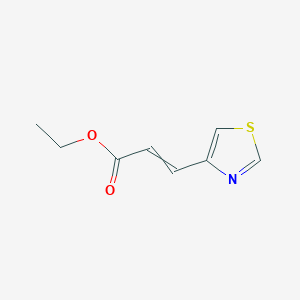 molecular formula C8H9NO2S B12437245 Ethyl 3-(1,3-thiazol-4-yl)prop-2-enoate 