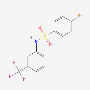 4-bromo-N-[3-(trifluoromethyl)phenyl]benzenesulfonamide