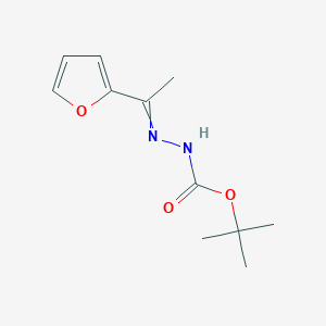 molecular formula C11H16N2O3 B12437299 N-[1-(2-furanyl)ethylideneamino]carbamic acid tert-butyl ester 