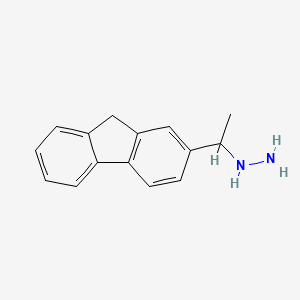 1-(1-(9H-Fluoren-2-YL)ethyl)hydrazine