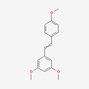 molecular formula C17H18O3 B12437312 1,3-Dimethoxy-5-[(1E)-2-(4-methoxyphenyl)ethenyl]benzene 