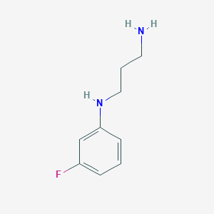 molecular formula C9H13FN2 B12437343 N1-(3-fluorophenyl)propane-1,3-diamine 