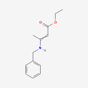 molecular formula C13H17NO2 B12437368 Ethyl 3-benzylamino-2-butenoate 