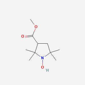 molecular formula C10H19NO3 B1243737 1-Hydroxy-2,2,5,5-tetramethylpyrrolidine-3-carboxylic acid methyl ester 
