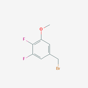 molecular formula C8H7BrF2O B12437379 4-(Bromomethyl)-6-methoxy-1,2-difluorobenzene CAS No. 887585-20-8