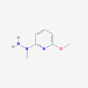 molecular formula C7H11N3O B12437386 2-Methoxy-6-(1-methylhydrazin-1-YL)pyridine 