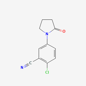 2-Chloro-5-(2-oxopyrrolidin-1-YL)benzonitrile