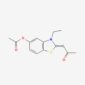 (2E)-3-Ethyl-2-(2-oxopropylidene)-1,3-benzothiazol-5-YL acetate