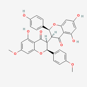 molecular formula C32H26O10 B1243742 岩白菜甲素 D CAS No. 865852-47-7