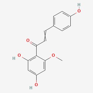 molecular formula C16H14O5 B12437449 1-(2,4-Dihydroxy-6-methoxyphenyl)-3-(4-hydroxyphenyl)prop-2-en-1-one CAS No. 56121-43-8