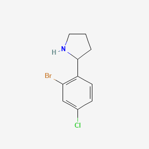 2-(2-Bromo-4-chlorophenyl)pyrrolidine