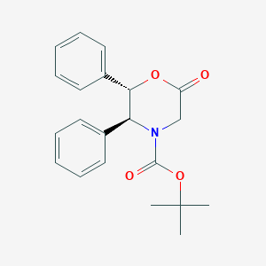 molecular formula C21H23NO4 B12437464 tert-butyl (2S,3S)-6-oxo-2,3-diphenylmorpholine-4-carboxylate 