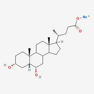 molecular formula C24H39NaO4 B12437498 Sale sodico del acido yodesossicolico [Italian] CAS No. 31687-62-4