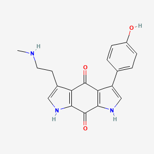 molecular formula C19H17N3O3 B1243750 Zyzzyanone B 