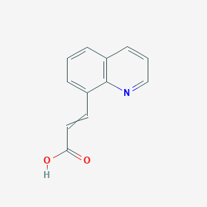 molecular formula C12H9NO2 B12437507 3-(Quinolin-8-yl)prop-2-enoic acid 