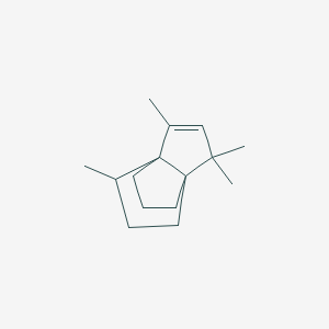 molecular formula C15H24 B1243751 1H,4H-3a,6a-Propanopentalene, 5,6-dihydro-1,1,3,4-tetramethyl-, (3aR,4R,6aS)- 