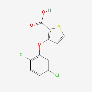 molecular formula C11H6Cl2O3S B12437512 3-(2,5-Dichlorophenoxy)thiophene-2-carboxylic acid 