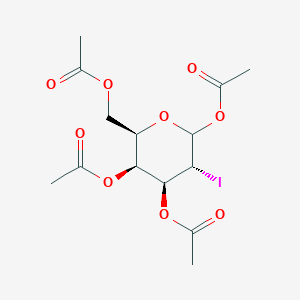 molecular formula C14H19IO9 B12437524 D-Galactopyranose, 2-deoxy-2-iodo-, 1,3,4,6-tetraacetate 