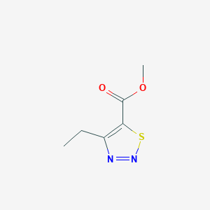 molecular formula C6H8N2O2S B12437532 Methyl 4-Ethyl-1,2,3-thiadiazole-5-carboxylate 