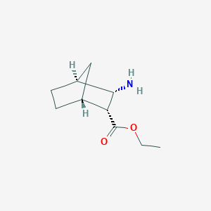 molecular formula C10H17NO2 B12437537 ethyl (1R,2R,3S,4S)-3-aminobicyclo[2.2.1]heptane-2-carboxylate 