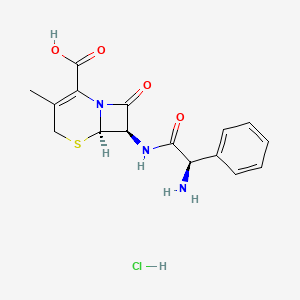 molecular formula C16H18ClN3O4S B1243757 盐酸头孢氨苄 CAS No. 59695-59-9