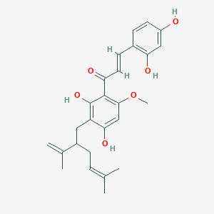 molecular formula C26H30O6 B1243758 Kuraridine CAS No. 34981-25-4