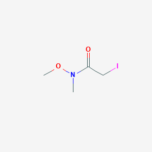 molecular formula C4H8INO2 B12437588 2-Iodo-N-methoxy-N-methylacetamide 