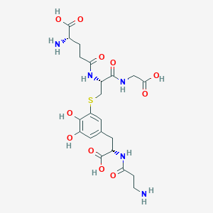 molecular formula C22H31N5O11S B1243759 5-S-Glutathionyl-beta-alanyl-L-dopa 