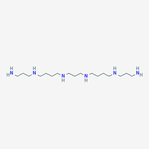 molecular formula C17H42N6 B1243761 1,21-Diamino-4,9,13,18-tetraazahenicosane 