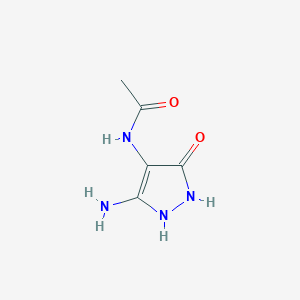 molecular formula C5H8N4O2 B12437615 n-(5-Amino-3-oxo-2,3-dihydro-1h-pyrazol-4-yl)acetamide 