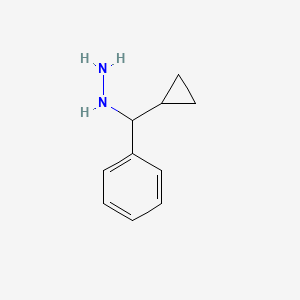 molecular formula C10H14N2 B12437620 (Cyclopropyl(phenyl)methyl)hydrazine 