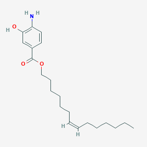 molecular formula C21H33NO3 B1243763 [(Z)-tetradec-7-enyl] 4-amino-3-hydroxybenzoate 