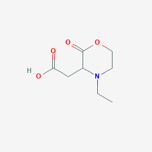 2-(4-Ethyl-2-oxomorpholin-3-yl)acetic acid