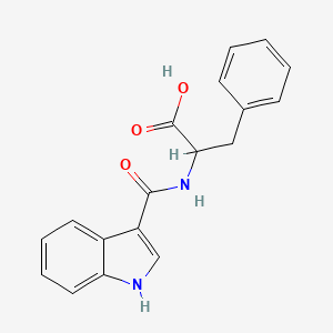 molecular formula C18H16N2O3 B12437680 2-(1H-Indol-3-ylformamido)-3-phenylpropanoic acid 