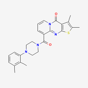 10-[4-(2,3-Dimethylphenyl)piperazine-1-carbonyl]-4,5-dimethyl-6-thia-1,8-diazatricyclo[7.4.0.03,7]trideca-3(7),4,8,10,12-pentaen-2-one