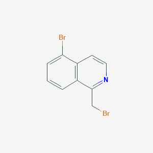 molecular formula C10H7Br2N B12437732 5-Bromo-1-(bromomethyl)isoquinoline 