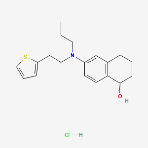 molecular formula C19H26ClNOS B12437810 6-{Propyl[2-(thiophen-2-YL)ethyl]amino}-1,2,3,4-tetrahydronaphthalen-1-OL hydrochloride 