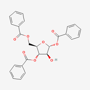 molecular formula C26H22O8 B12437811 1,3,5-Tri-o-benzoyl-alpha-d-arabinofuranose 