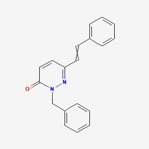 2-Benzyl-6-(2-phenylethenyl)pyridazin-3-one