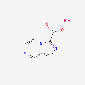 molecular formula C7H4KN3O2 B12437845 Potassium imidazo[1,5-a]pyrazine-3-carboxylate 