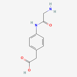 molecular formula C10H12N2O3 B12437852 2-(4-(2-Aminoacetamido)phenyl)acetic acid CAS No. 90918-51-7