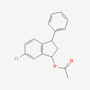 6-chloro-3-phenyl-2,3-dihydro-1H-inden-1-yl acetate