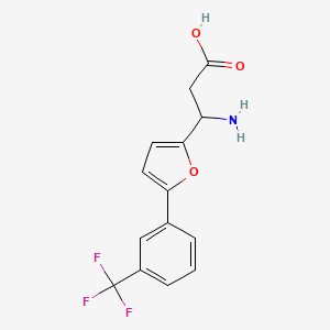 3-Amino-3-(5-(3-(trifluoromethyl)phenyl)furan-2-yl)propanoic acid