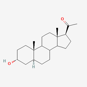 molecular formula C21H34O2 B1243791 5α-孕烷-3α-醇-20-酮 