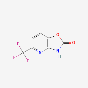 molecular formula C7H3F3N2O2 B12437915 5-(Trifluoromethyl)oxazolo[4,5-b]pyridin-2(3H)-one 