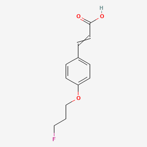 (2E)-3-[4-(3-fluoropropoxy)phenyl]prop-2-enoic acid