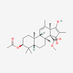 molecular formula C28H40O6 B1243796 Andrastin C 