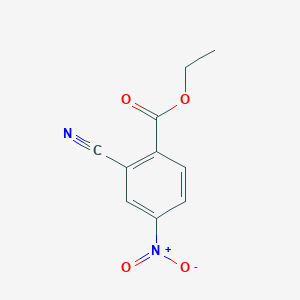 molecular formula C10H8N2O4 B12437964 Ethyl 2-cyano-4-nitrobenzoate 