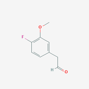 molecular formula C9H9FO2 B12437965 2-(4-Fluoro-3-methoxyphenyl)acetaldehyde 