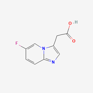 molecular formula C9H7FN2O2 B12437969 2-{6-Fluoroimidazo[1,2-a]pyridin-3-yl}acetic acid 